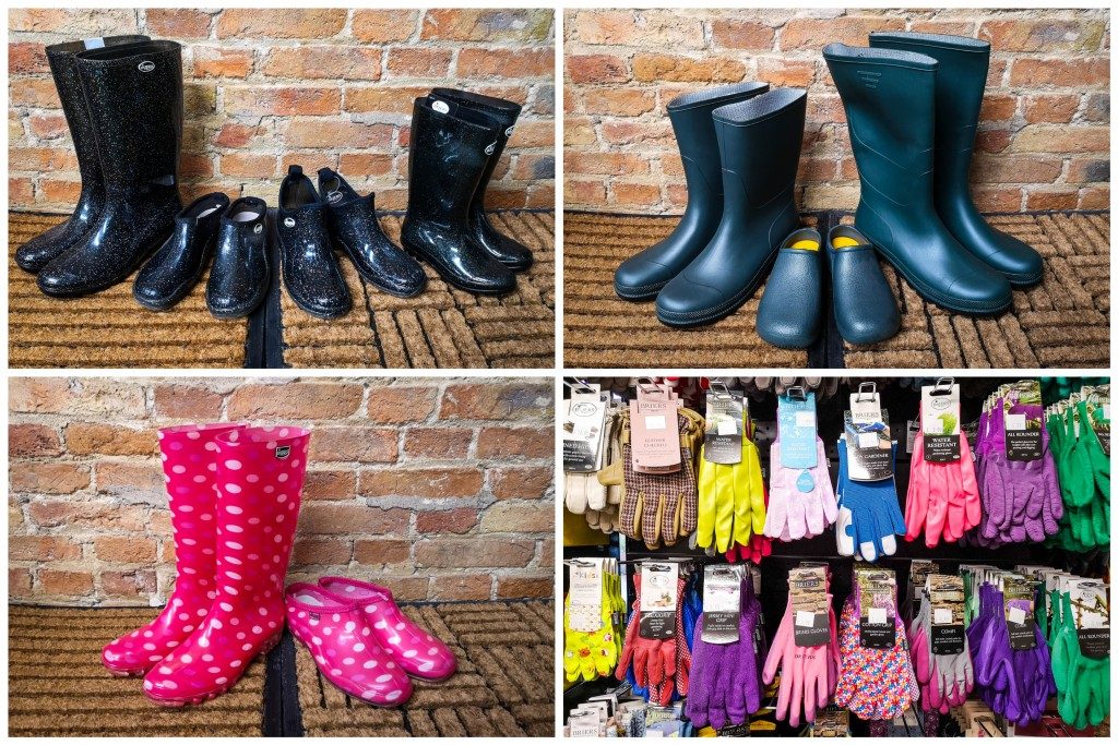 Wellies and gloves collection