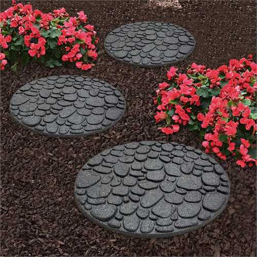River Rock Stepping Stone ( grey )